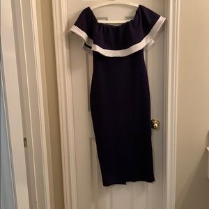 Off the ahoulder ruffle dress